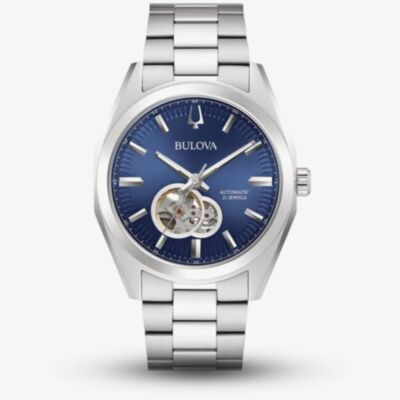 Bulova Mens Surveyor Expansion Blue Dial Automatic Watch 96A275