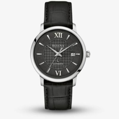 Bulova Hudson Automatic Black Dial Watch 96B441