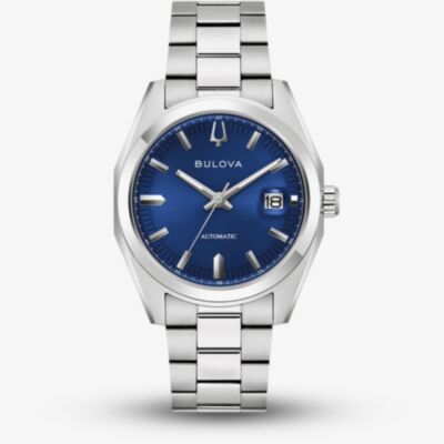 Bulova Mens Surveyor Automatic Blue Dial Watch 96B436