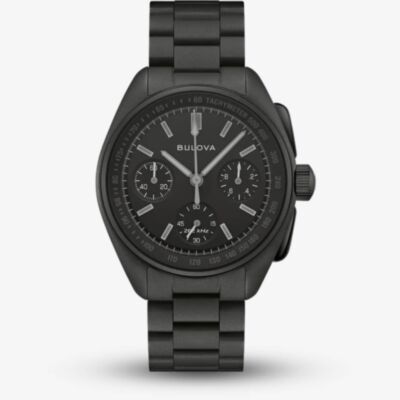 Bulova Mens Limited Edition Lunar Pilot 'Black Hole' Chronograph Dial Watch 98A335