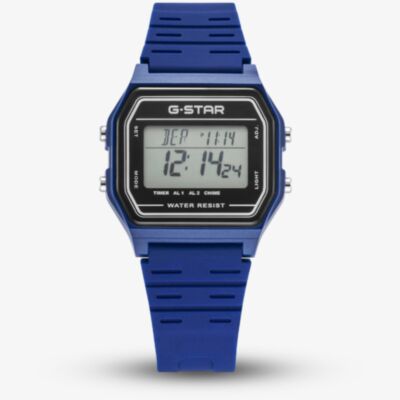 G Star Gridline Dark Blue Digital Strap Watch GSW.501.02