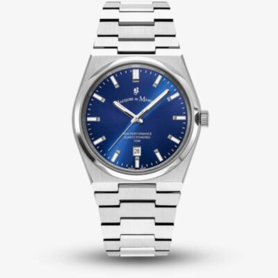 Jacques du Manoir Mens Horizon Blue Dial Stainless Steel Bracelet Watch JWG03502