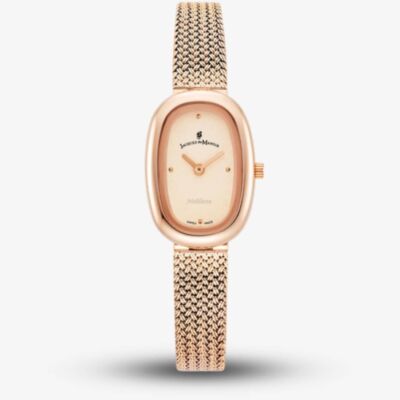 Jacques du Manoir Ladies Noblesse Rose Gold Dial Bracelet Watch JWL05203
