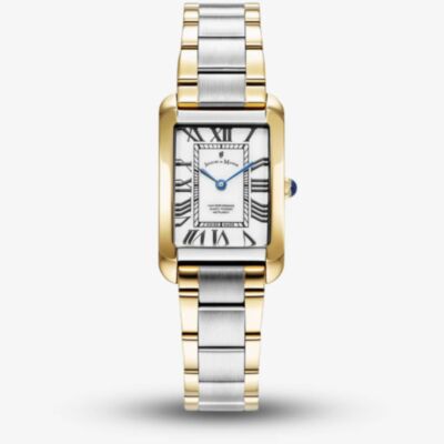 Jacques du Manoir Ladies Emily White Dial Two Tone Bracelet Watch JWL05803