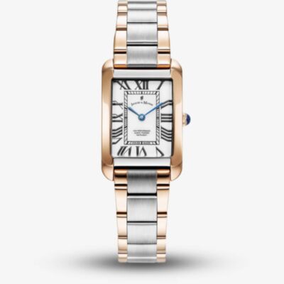 Jacques du Manoir Ladies Emily White Dial Two Tone Bracelet Watch JWL05804