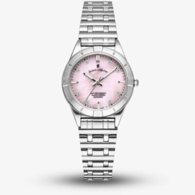 Jacques du Manoir Ladies Leonie Pink Mother Of Pearl Dial Bracelet Watch JWL05902