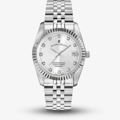 Jacques du Manoir Ladies Inspiration Elegance Silver Dial Bracelet Watch NRO.01