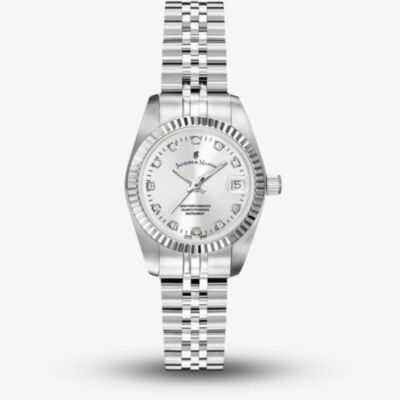 Jacques du Manoir Ladies Inspiration Elegance 26mm Silver Dial Bracelet Watch NRO.02