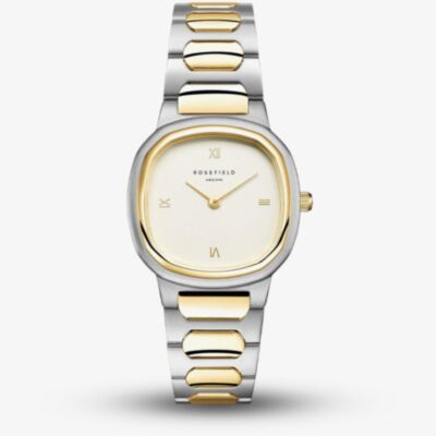 ROSEFIELD Ladies Gaia White Dial Two Tone Bracelet Watch ORCDSD-OR03