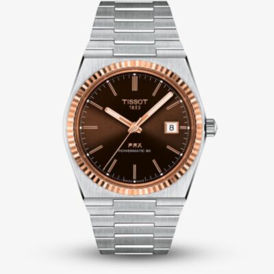 Tissot Mens PRX Powermatic 80 Rose Gold Bracelet Watch T931.407.41.291.00