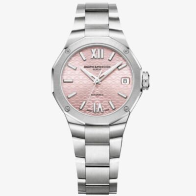 Ex-Display Baume & Mercier Ladies Riviera Pink Automatic Watch 10675
