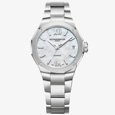 Ex-Display Baume & Mercier Ladies Riviera Mother-Of-Pearl Diamond-Set Automatic Watch 10676