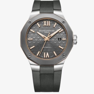 Baume & Mercier Mens Riviera Grey Automatic Watch 10660