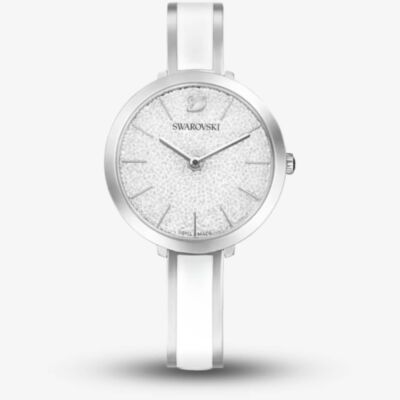 Swarovski White Crystalline Delight Stainless Steel Bracelet Watch 5580537