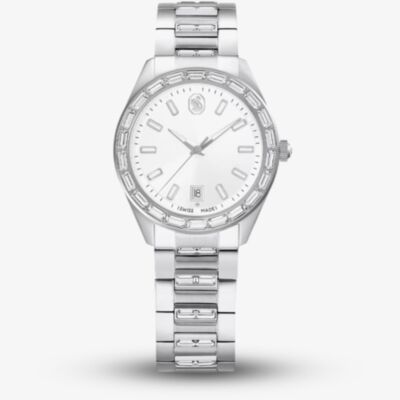 Swarovski Ladies Matrix Silver Dial Bracelet Watch 5734665