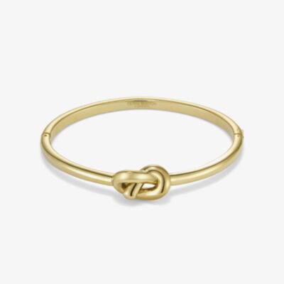 Olivia Burton Classic Lovers Knot Gold Plated Bangle 24100223