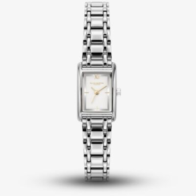 Olivia Burton Mini Grove Silver Rectangle Watch 24000281