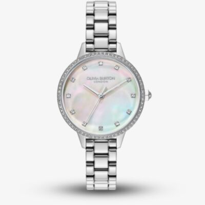 Olivia Burton Ladies Captivate Silver Bracelet Watch 24000346