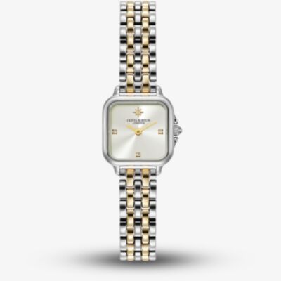 Olivia Burton Ladies Mini Grosvenor Two Colour Bracelet Watch 24000365