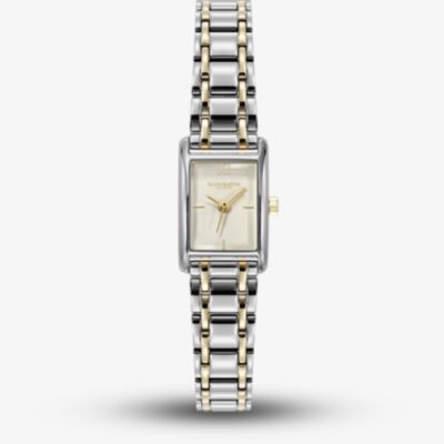Olivia Burton Ladies Mini Grove Ivory Dial Two-Tone Stainless Steel Bracelet Watch 24000435