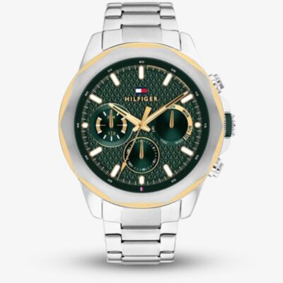 Tommy Hilfiger Mens Lars Two Tone Stainless Steel Watch 1710651
