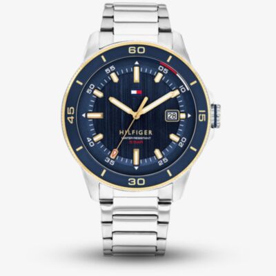 Tommy Hilfiger Mens Remy Blue Dial Bracelet Watch 1792229