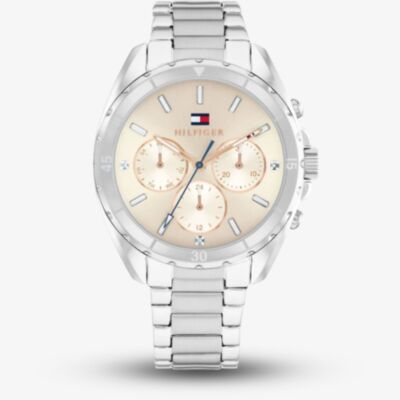 Tommy Hilfiger Ladies Mellie White Dial Chronograph Watch 1782782