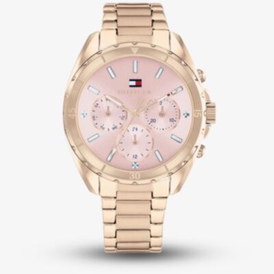 Tommy Hilfiger Ladies Mellie Rose Gold Chronograph Watch 1782784