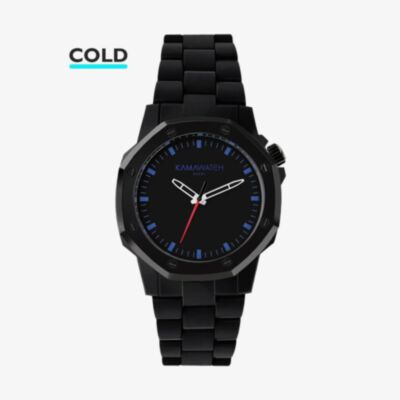 KAMAWATCH Castell Ocean Black and Blue Camo Plastic Bracelet Watch KWP19