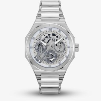 HUGO Mens #Grail Skeleton Dial Bracelet Watch 1530377