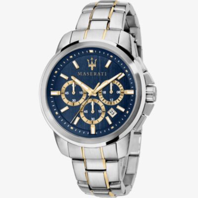 Maserati Successo Blue Dial Chronograph Watch R8873621016