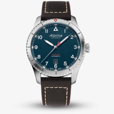 Alpina Mens Startimer Pilot Blue Automatic Watch AL-525NW4S26