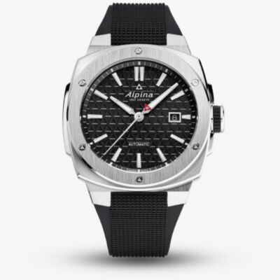 Alpina Mens Extreme Automatic Black Rubber Strap Watch AL-525B4AE6