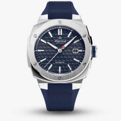 Alpina Mens Extreme Automatic Navy Rubber Strap Watch AL-525N4AE6