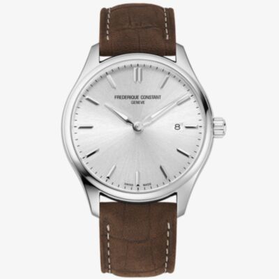 Frederique Constant Mens Classic Silver Dial Watch FC-220SS5B6