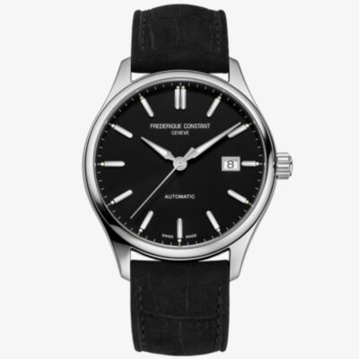 Frederique Constant Mens Classic Automatic Black Dial Watch FC-303NB5B6