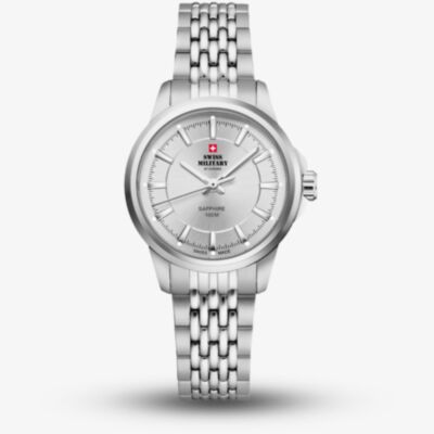 Swiss Military Ladies Classic Silver Steel Watch SM34105.02