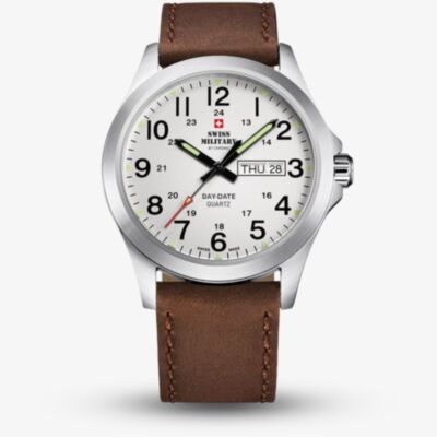  Swiss Military Mens Classic Brown Leather Strap SMP36040.16