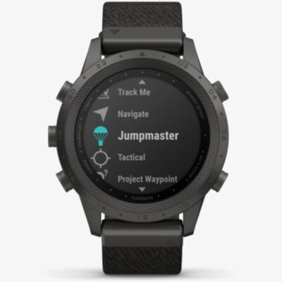  Garmin Mens  Marq Commander Titanium Black Fabric Strap Smartwatch 010-02006-10 