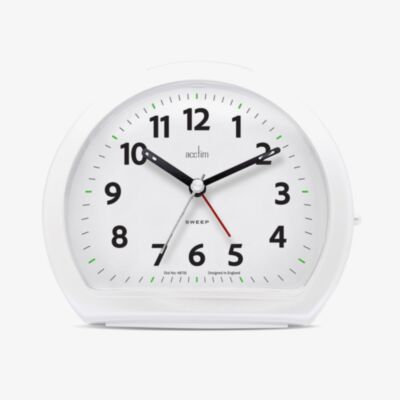 Acctim Colm White Alarm Clock 16532