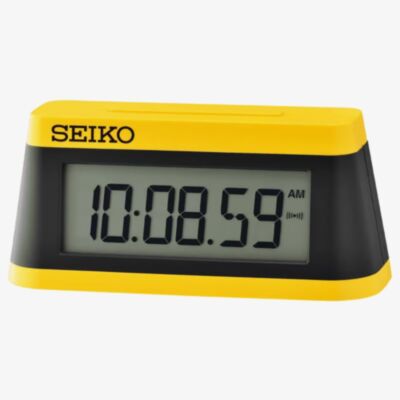 Seiko Sports Yellow Selectable Alarm Clock QHL091Y