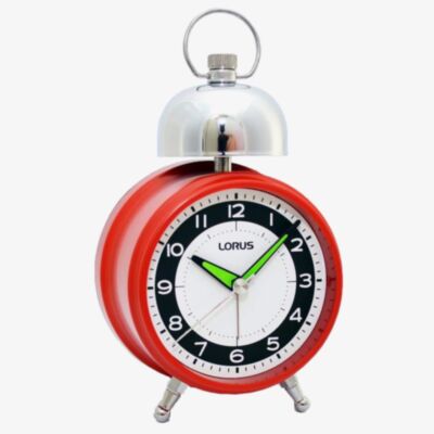 Lorus Red Bell Alarm Clock LHK012R