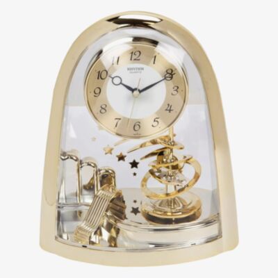 Rhythm Arched Top Spiral Pendulum Mantel Clock 4SG607WS65
