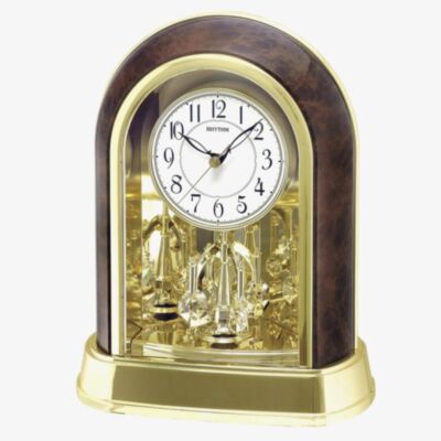 Rhythm Arched Rotating Pendulum Mantel Clock 4SG696WT23