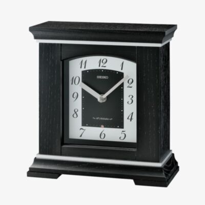 Seiko Black Musical Wooden Mantel Clock QXW249K