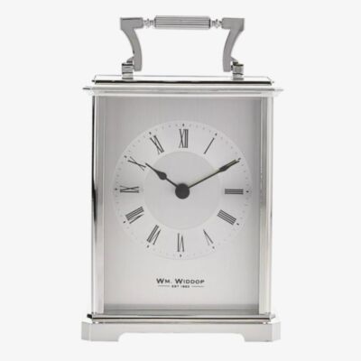 Silver Traditional Carriage Clock W2407