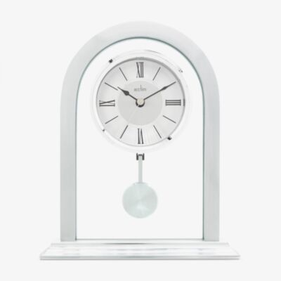 Acctim Colney Silver Tone Table Clock 36937