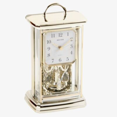Rhythm Gold Tone Gilt Oblong Mantel Clock 4SG771WR18