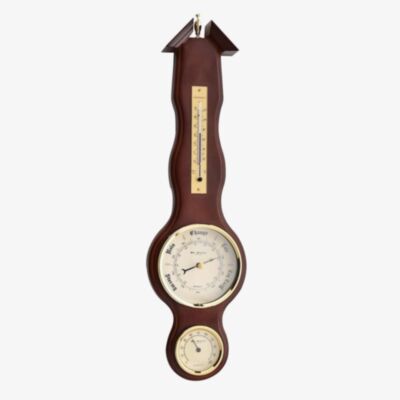 WM Widdop Wooden Weather Station Clock W8018