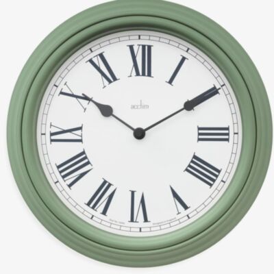 Acctim Devonshire Sage Green Wall Clock 22715